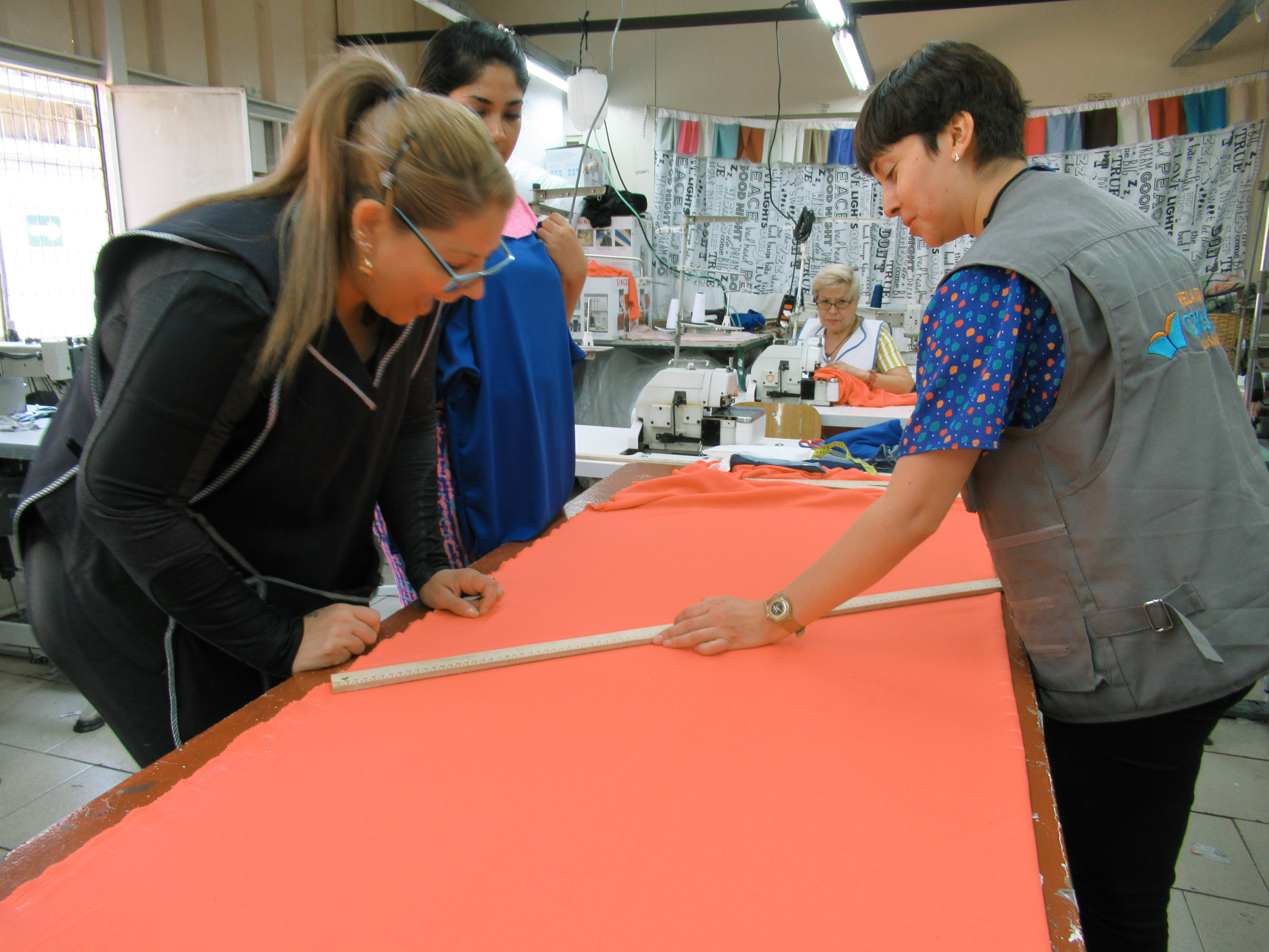 Taller de costura del Programa Productivo Para el Alma